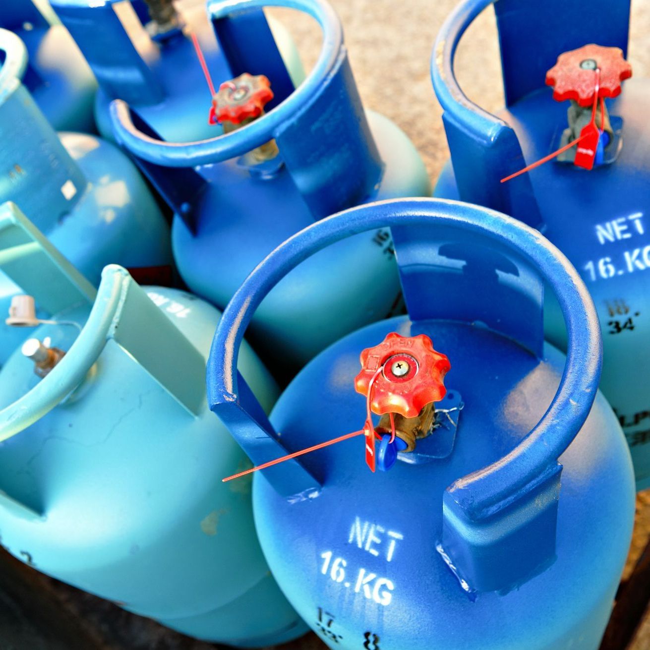 Des bouteille de gaz
