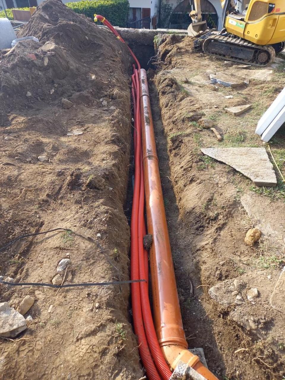 posa impianto fognario