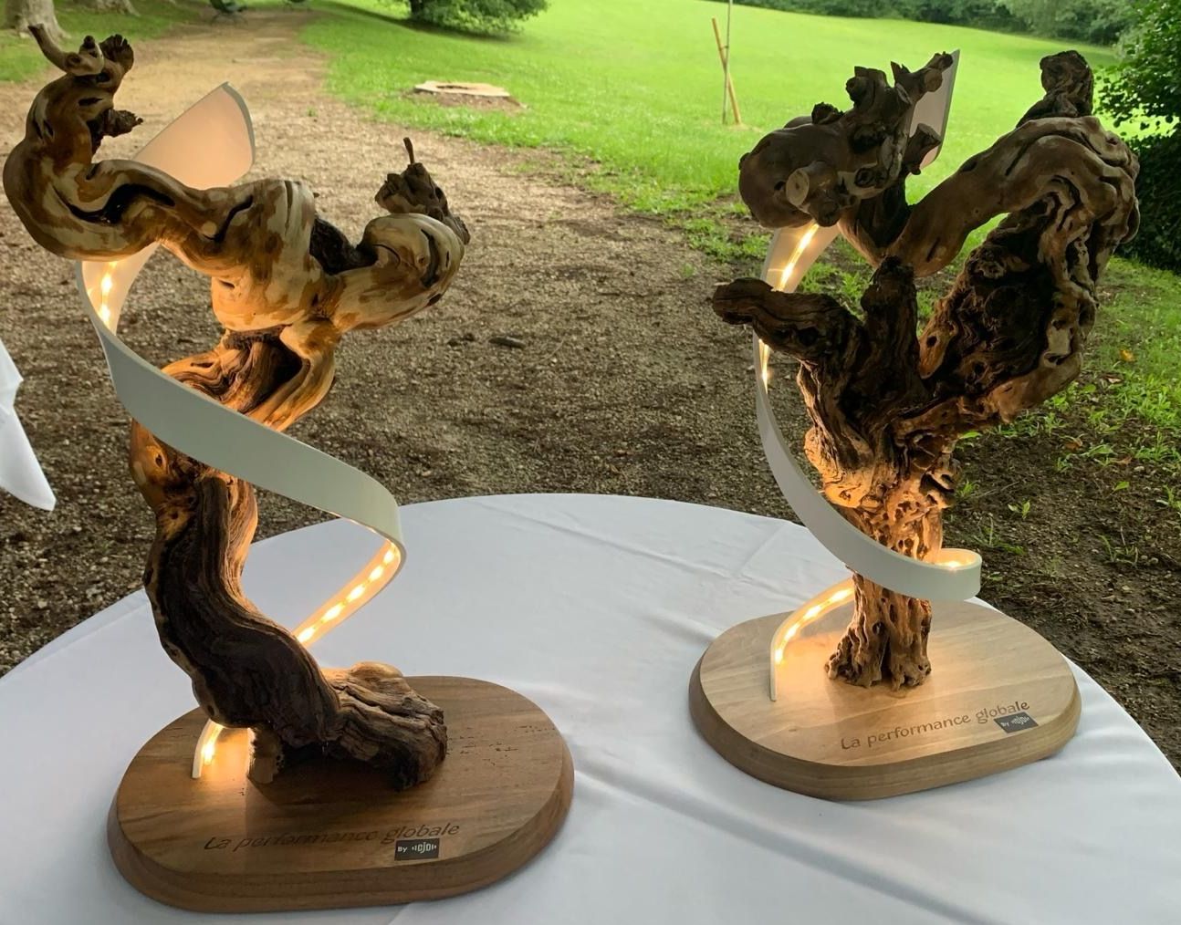 Des trophées lors d'une soirée festive