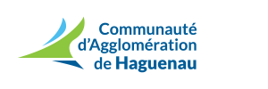 Logo bleu de la Communauté d’Agglomération de Haguenau