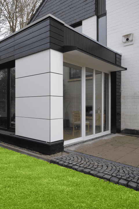 Rewe bei Nacht von Außen