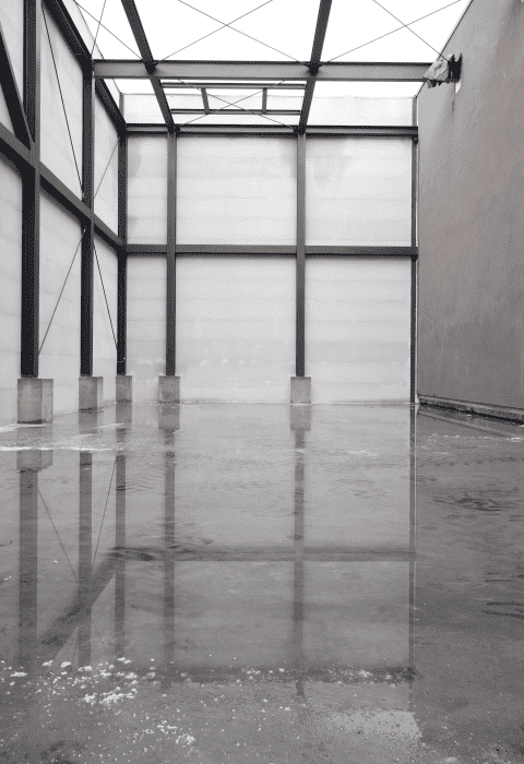 Rewe bei Nacht von Außen