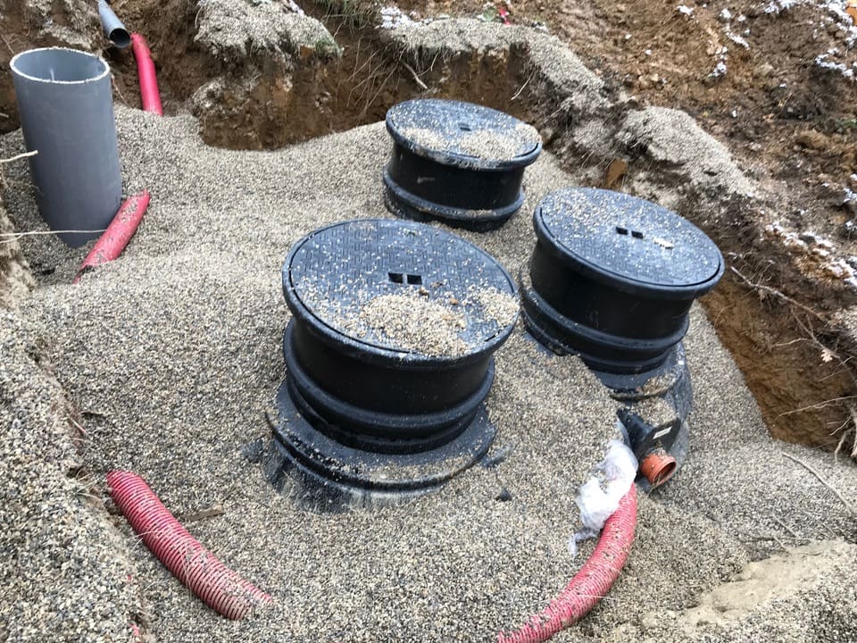 Remblaiement avec sable