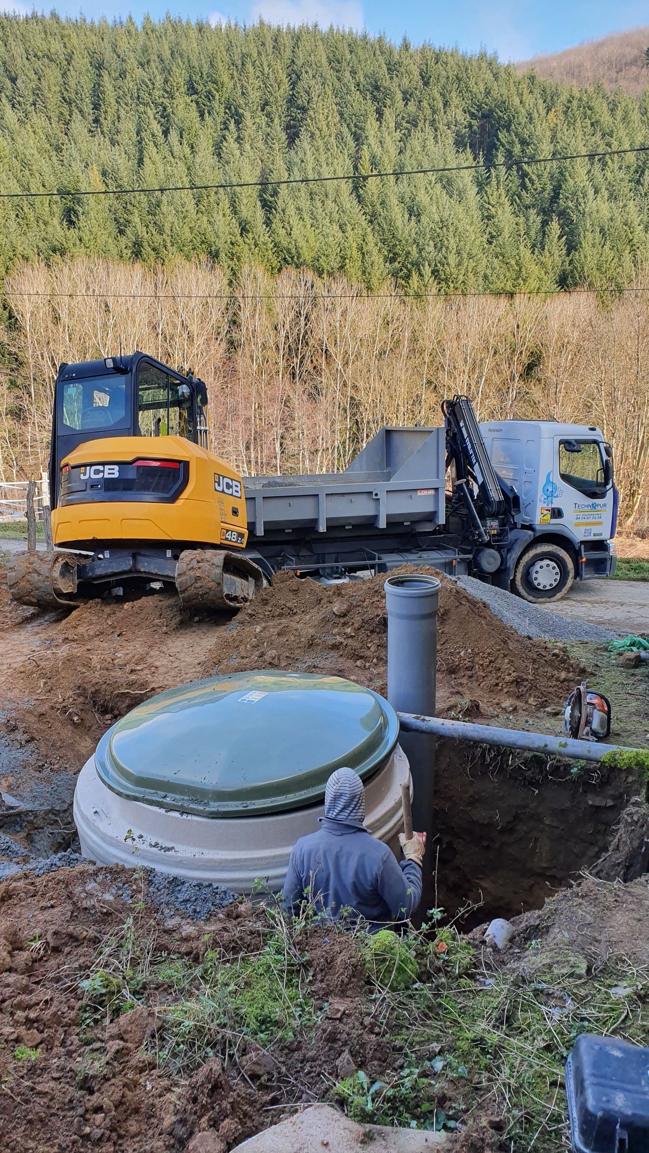 Raccordement micro station Biodisc