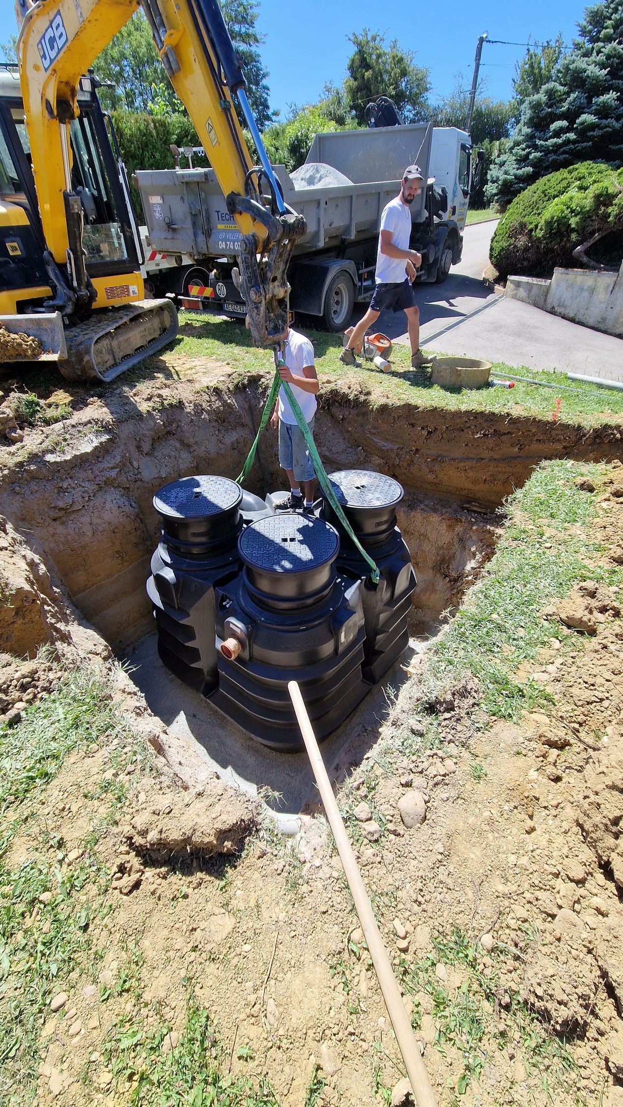 Installation cuve en extérieur