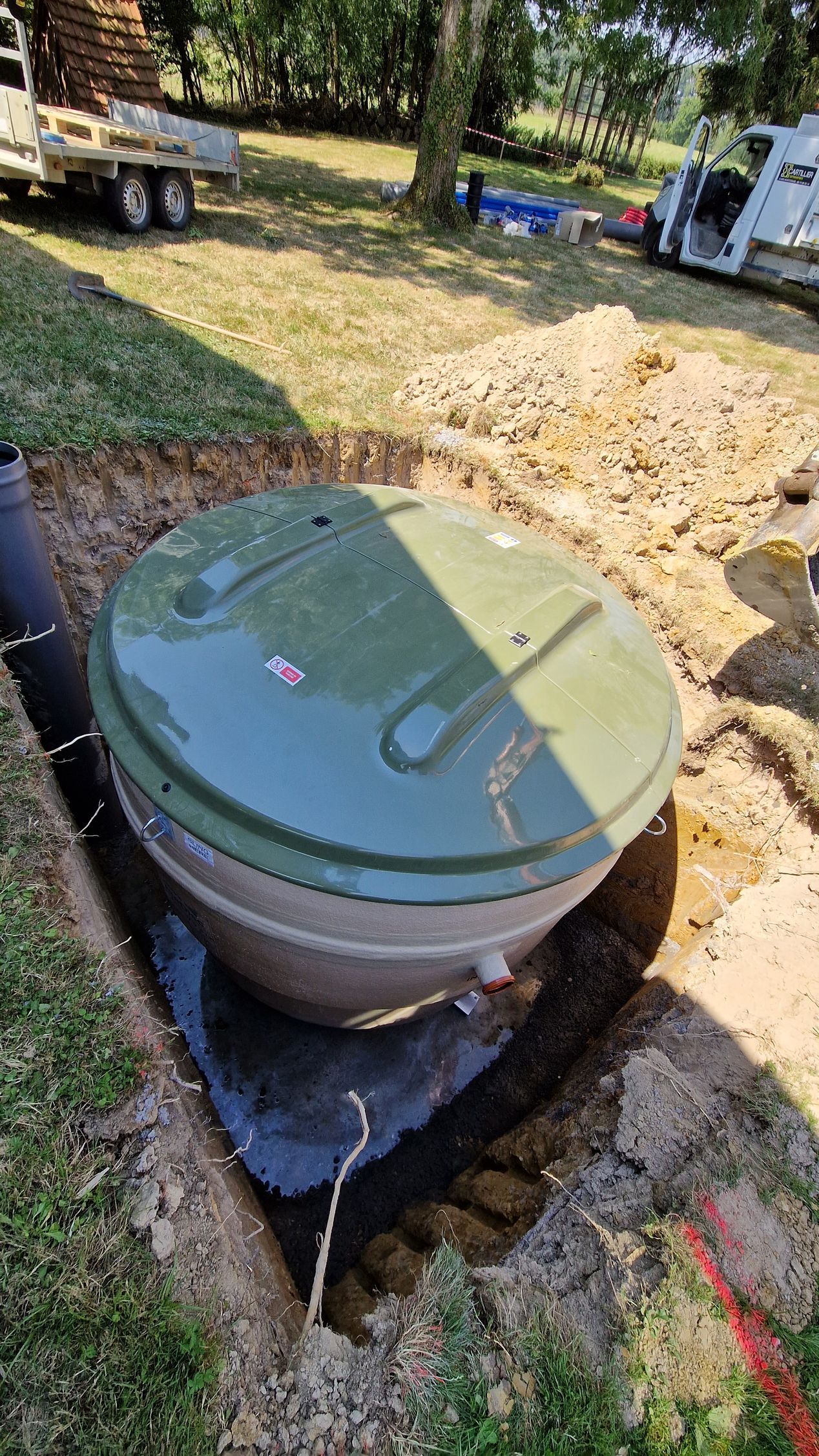 Préparation fouilles micro station