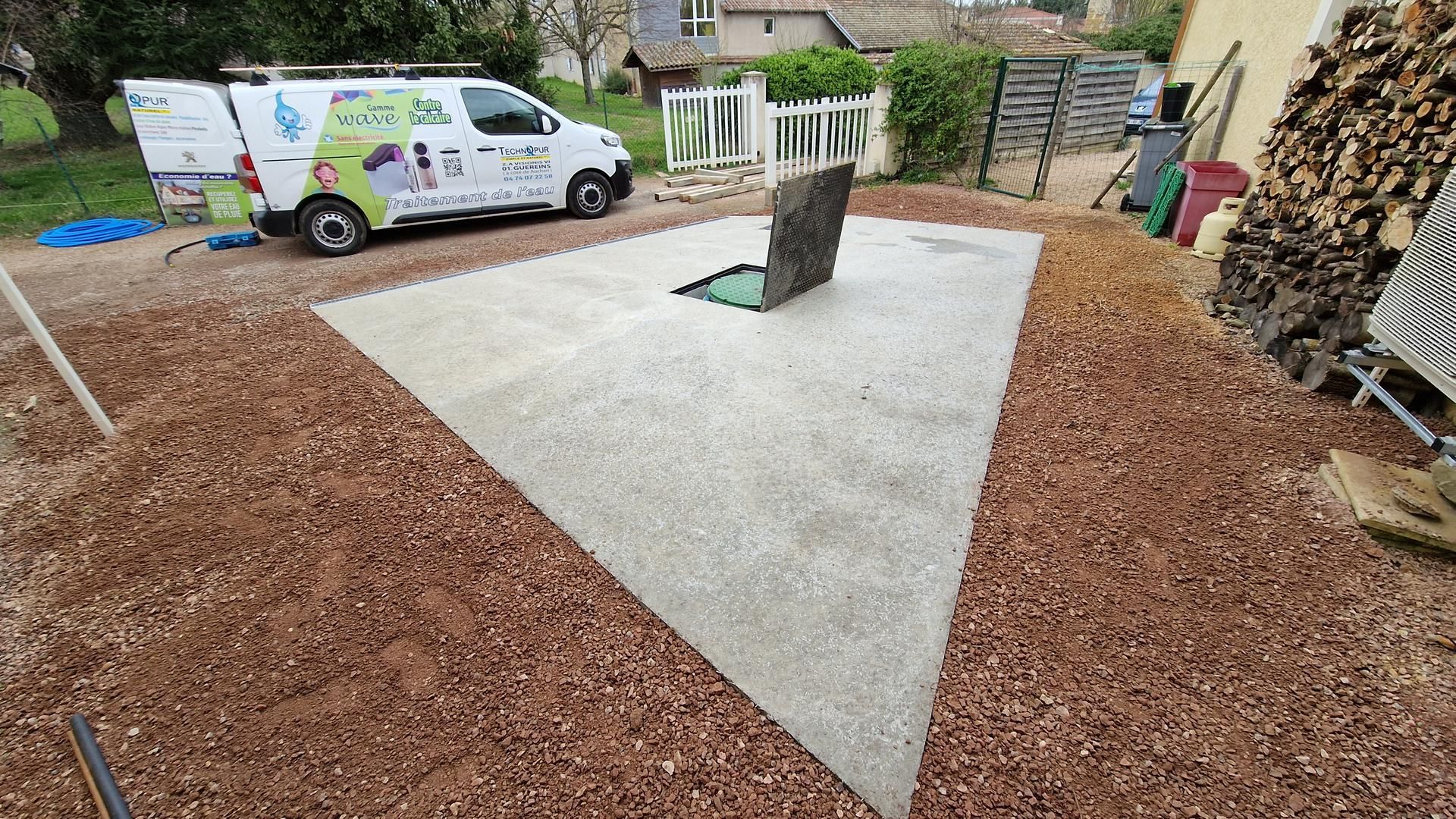 Installation d'une cuve Technopur de 10 000 L