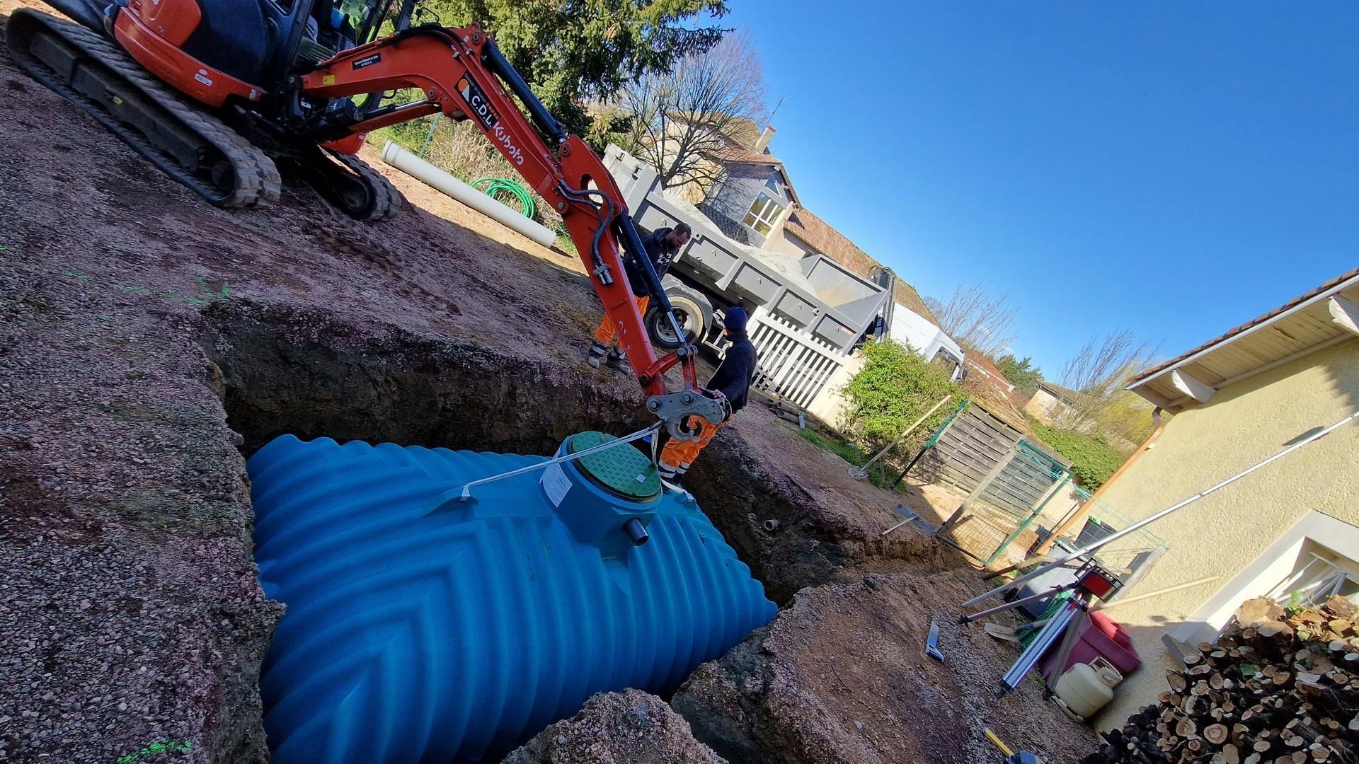 Installation d'une cuve Technopur de 10 000 L