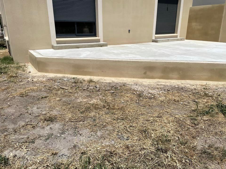 Terrasse extérieure en béton