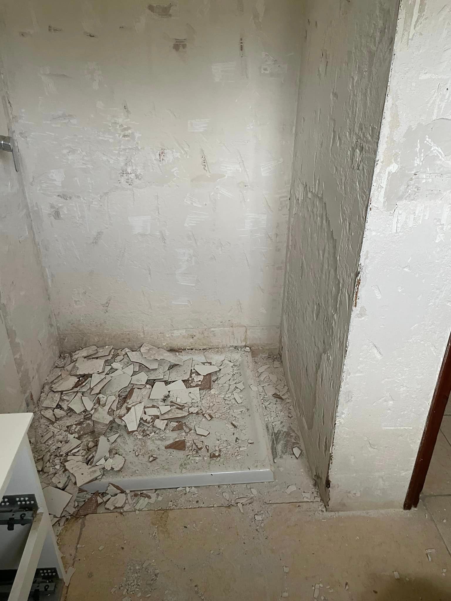 Salle de bains en travaux de rénovation