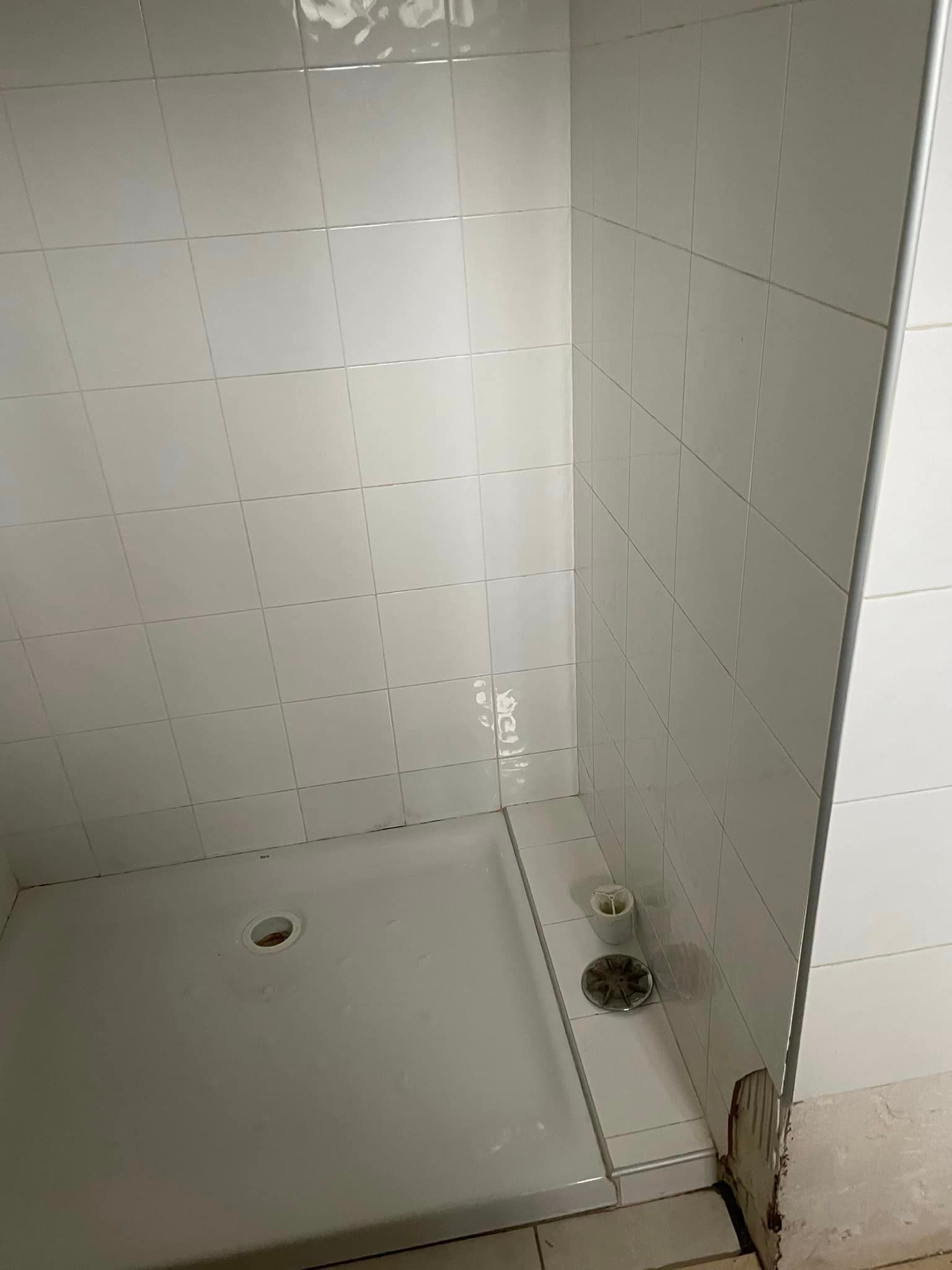 Salle de bains avant les travaux de rénovation