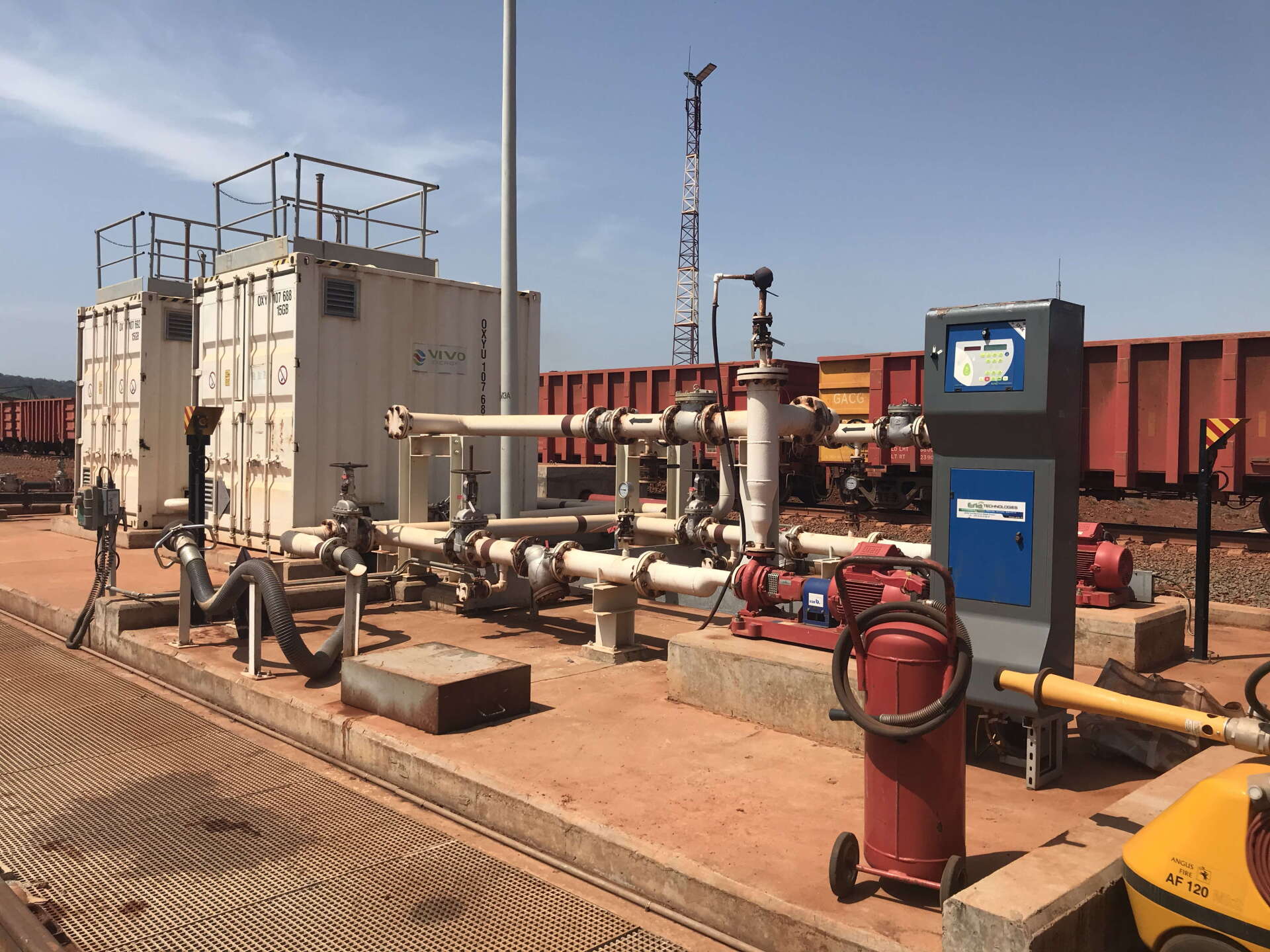 LYNX-Poste Déchargement Wagon site minier, gestion carburant FMS