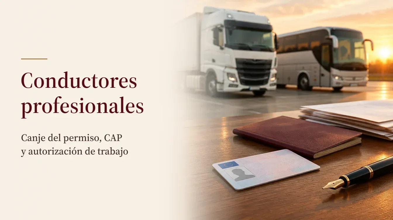 Conductores profesionales extranjeros en España: canje del permiso, CAP y trabajo – IAF Abogados