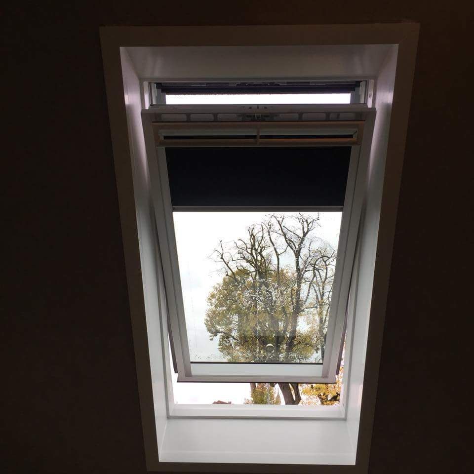 Fenêtre de toit vu de face