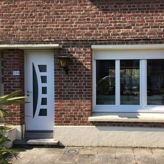 Porte aluminum baies vitrées multiples