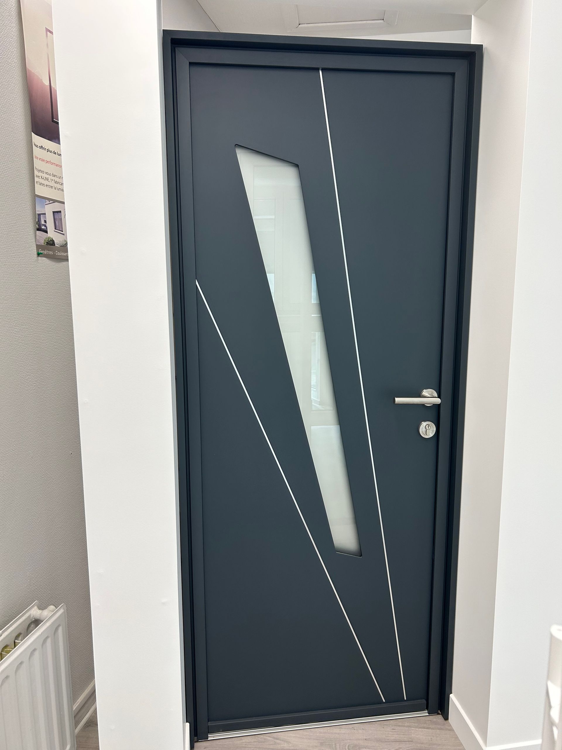 Photo d'une porte en aluminium