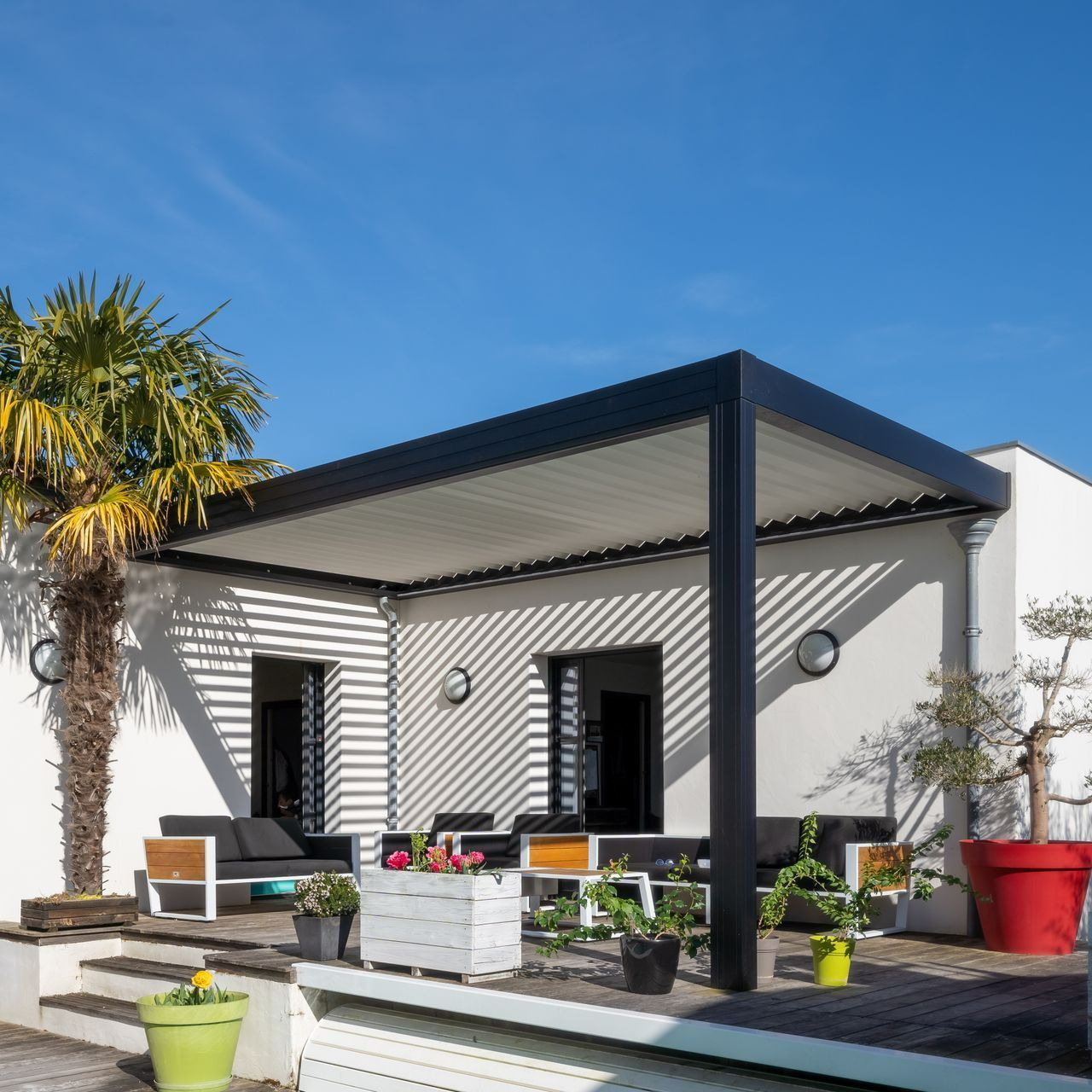 Une pergola bioclimatique