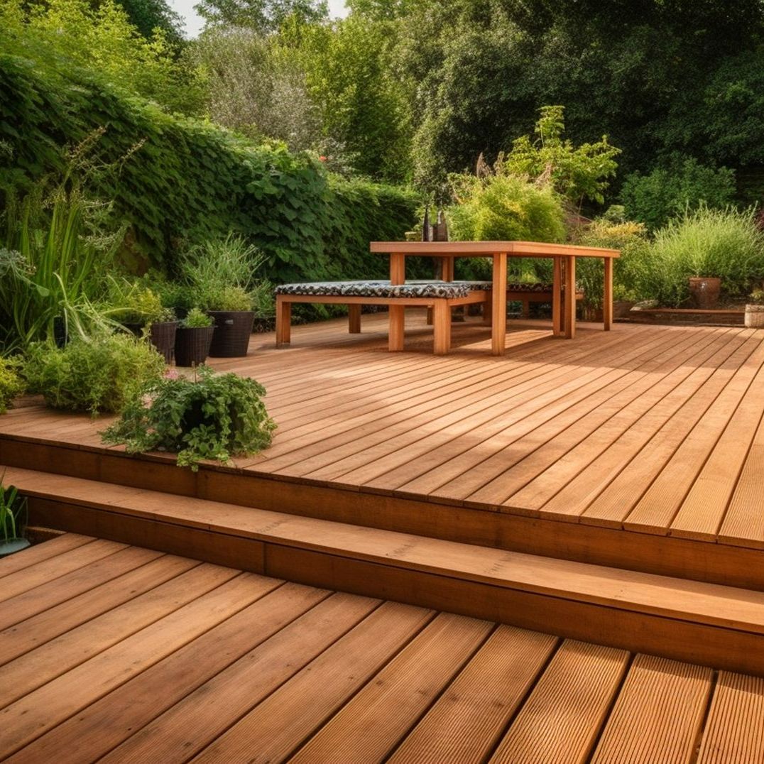Une terrasse en bois