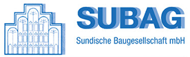 Ein blau-weißes Logo für ein Unternehmen namens Subag