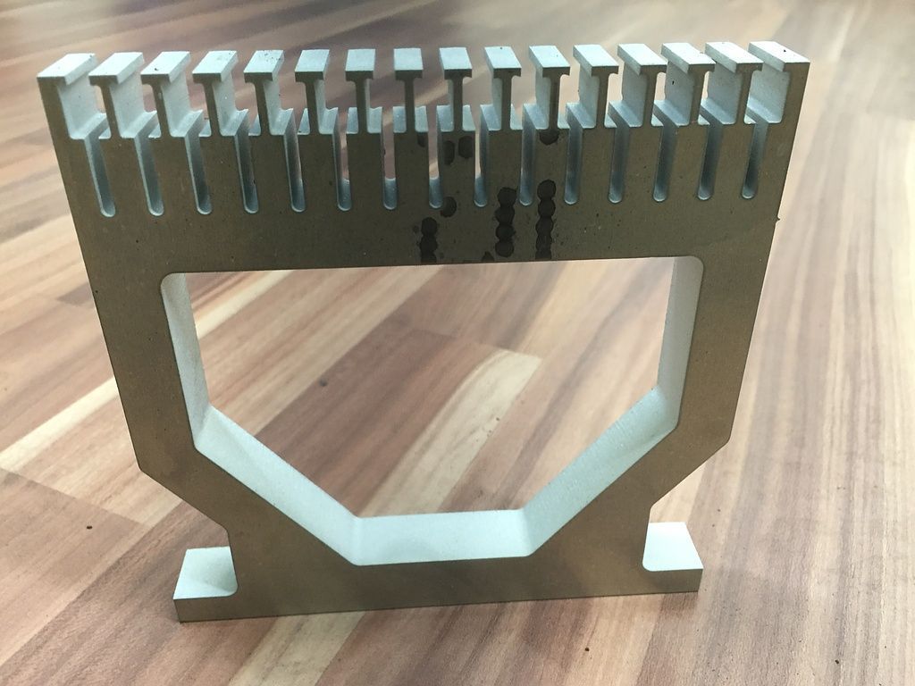 Wasserstrahlschneiden von 15mm Alu