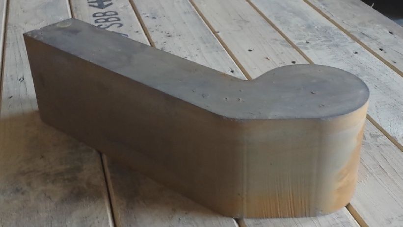 Schneiden von 100mm Stahlblech