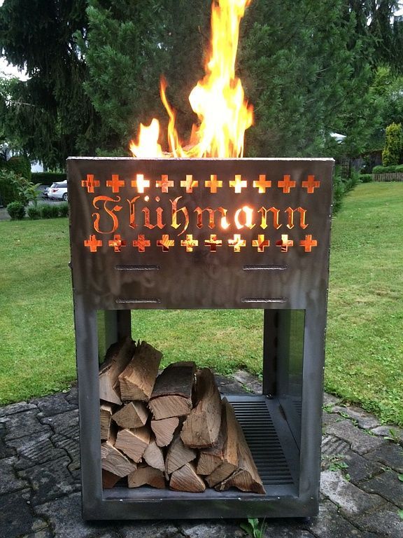 Feuersäule nach Kundenwunsch gefertigt