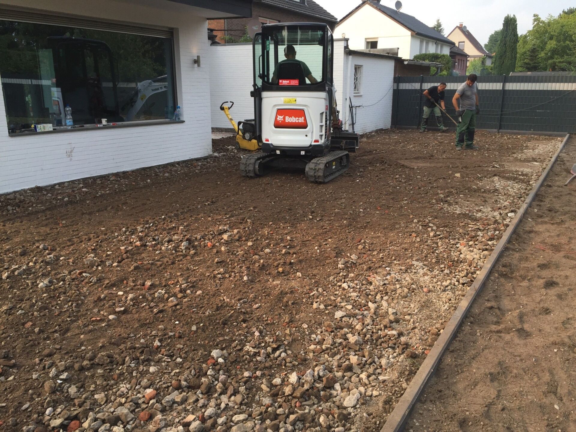 Arbeiten mit dem Bagger