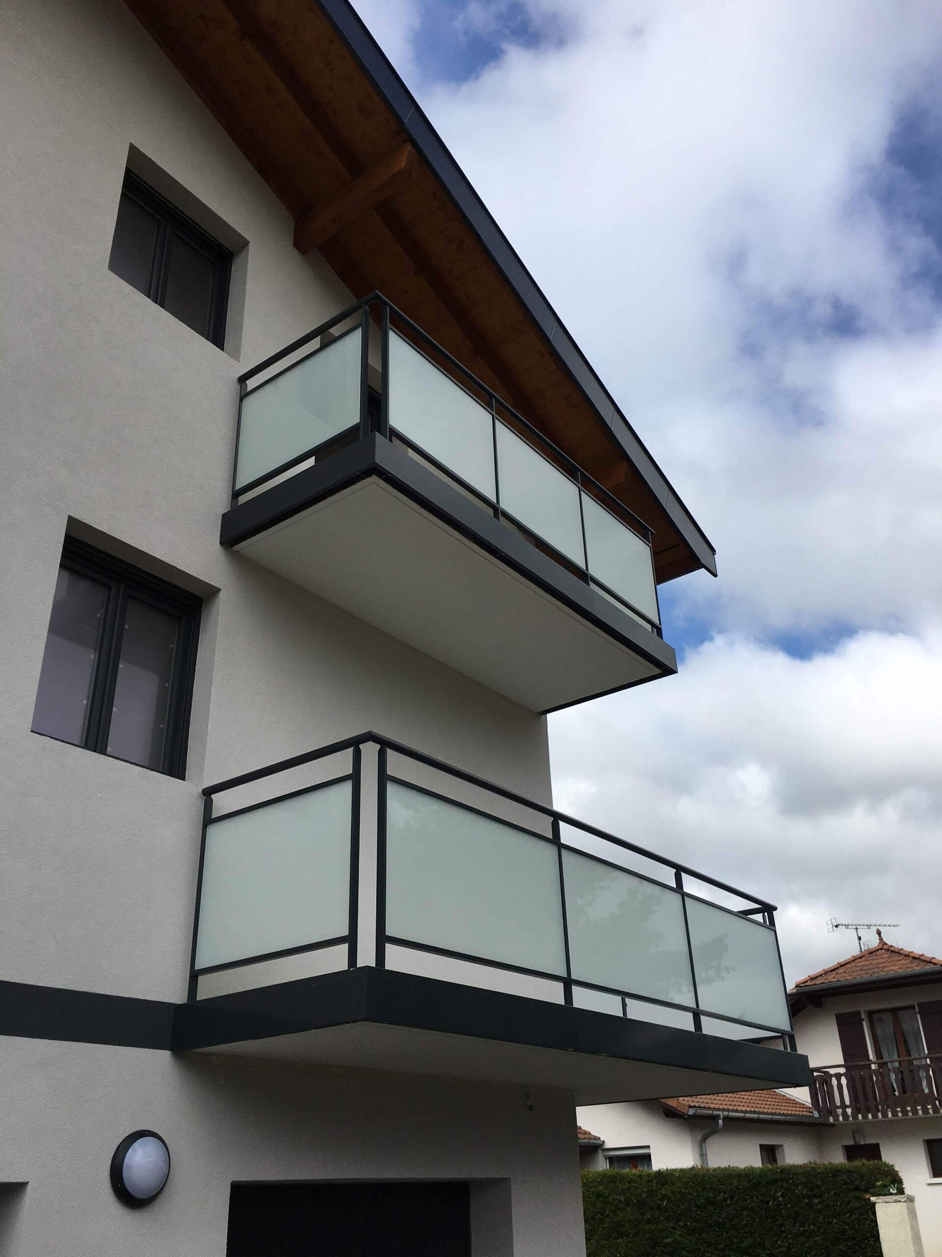 Vitrage opale blanc-St Pierre en Faucigny