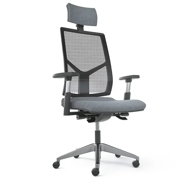 Chaise ergonomique grise pour bureau