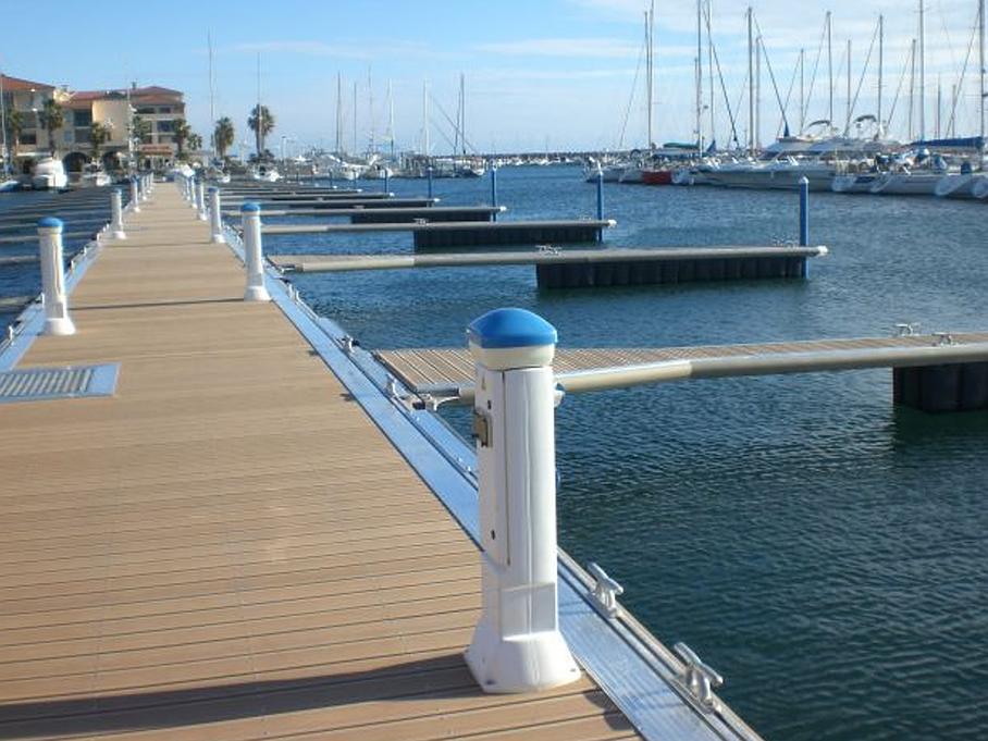 Pose pontons flottants et fixes