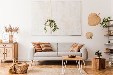 Dekoriertes Wohnzimmer
