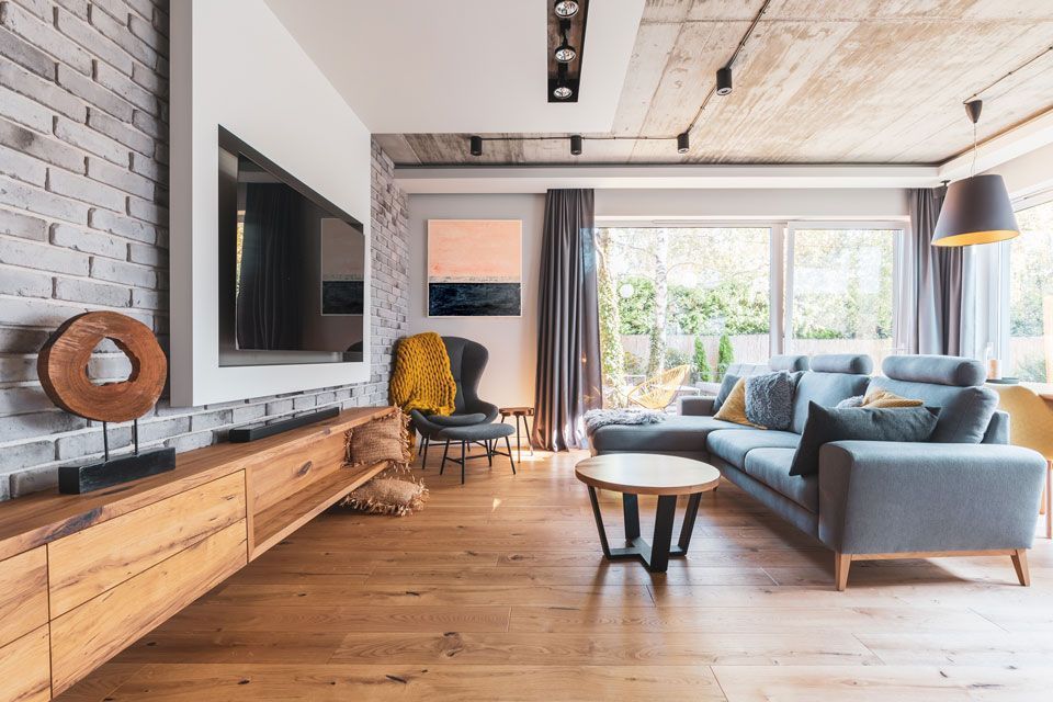 Dekoriertes Wohnzimmer