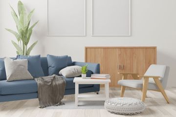 Dekoriertes Wohnzimmer	