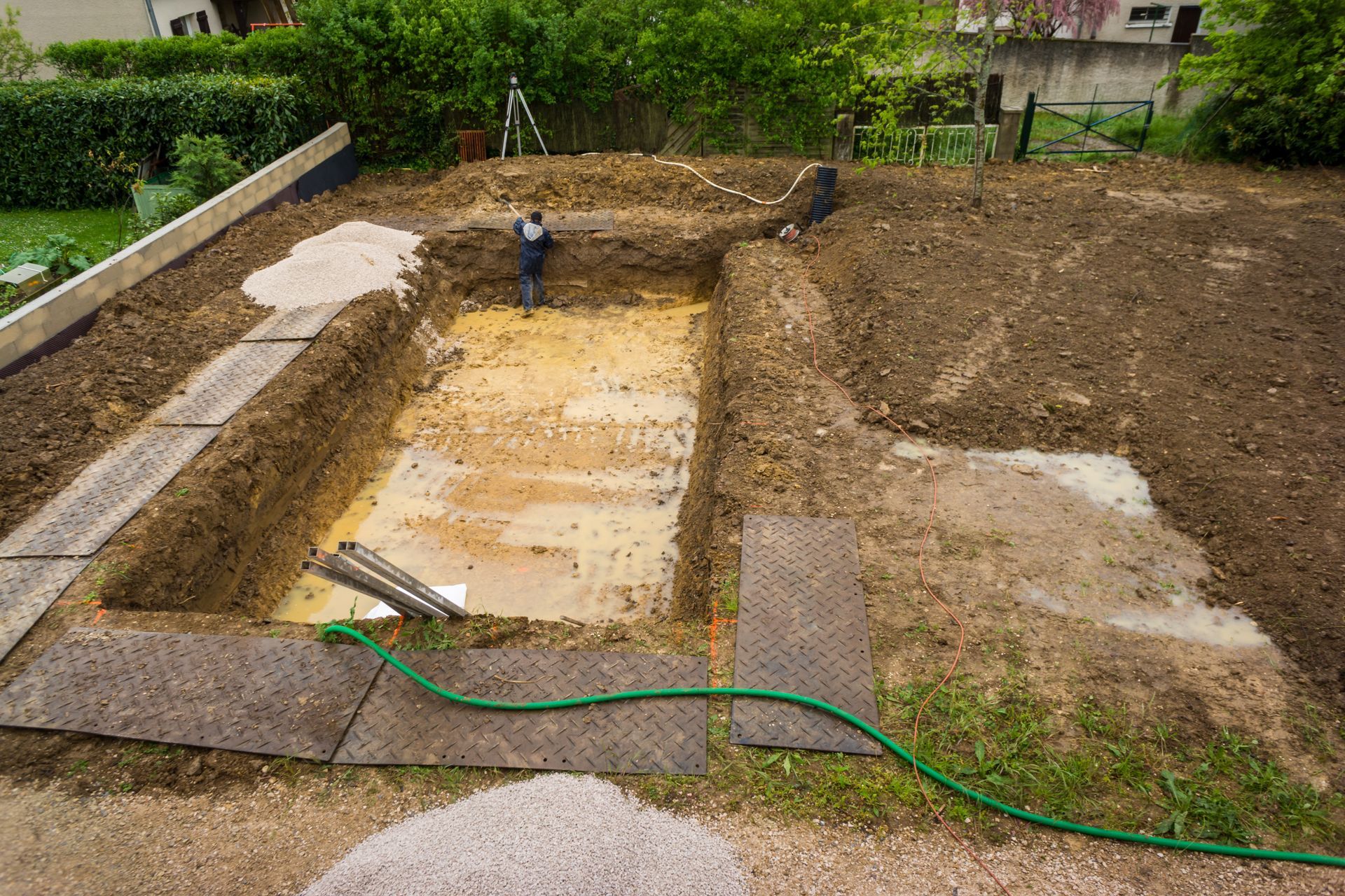 Étape de construction d’une piscine