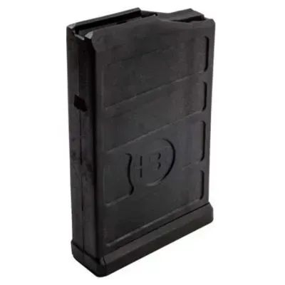 Cargador de rifle negro con logotipo 