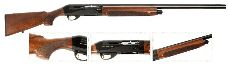 Escopeta con culata y guardamano de madera.