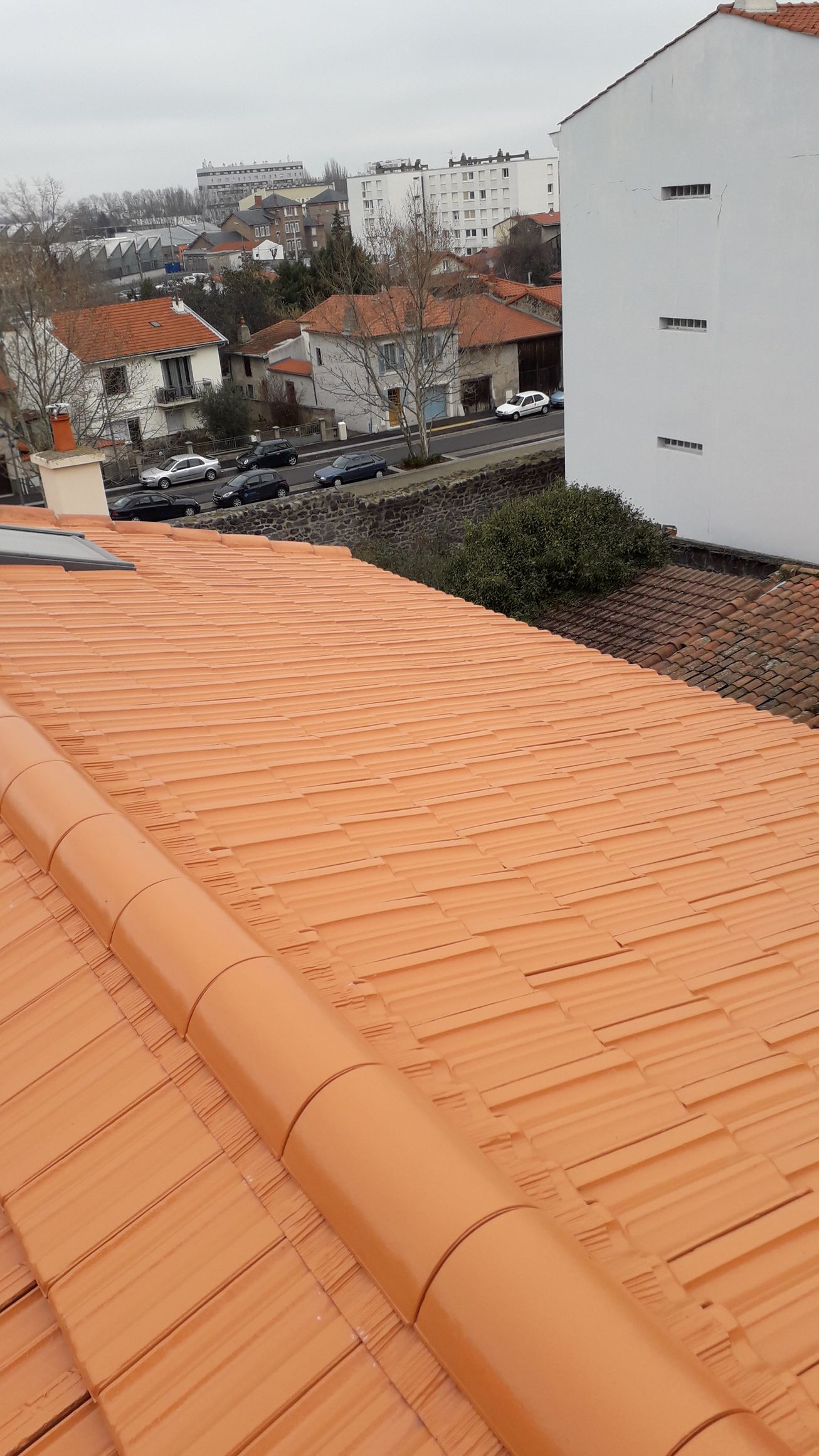 Toit à nettoyer, suite de l'entretien