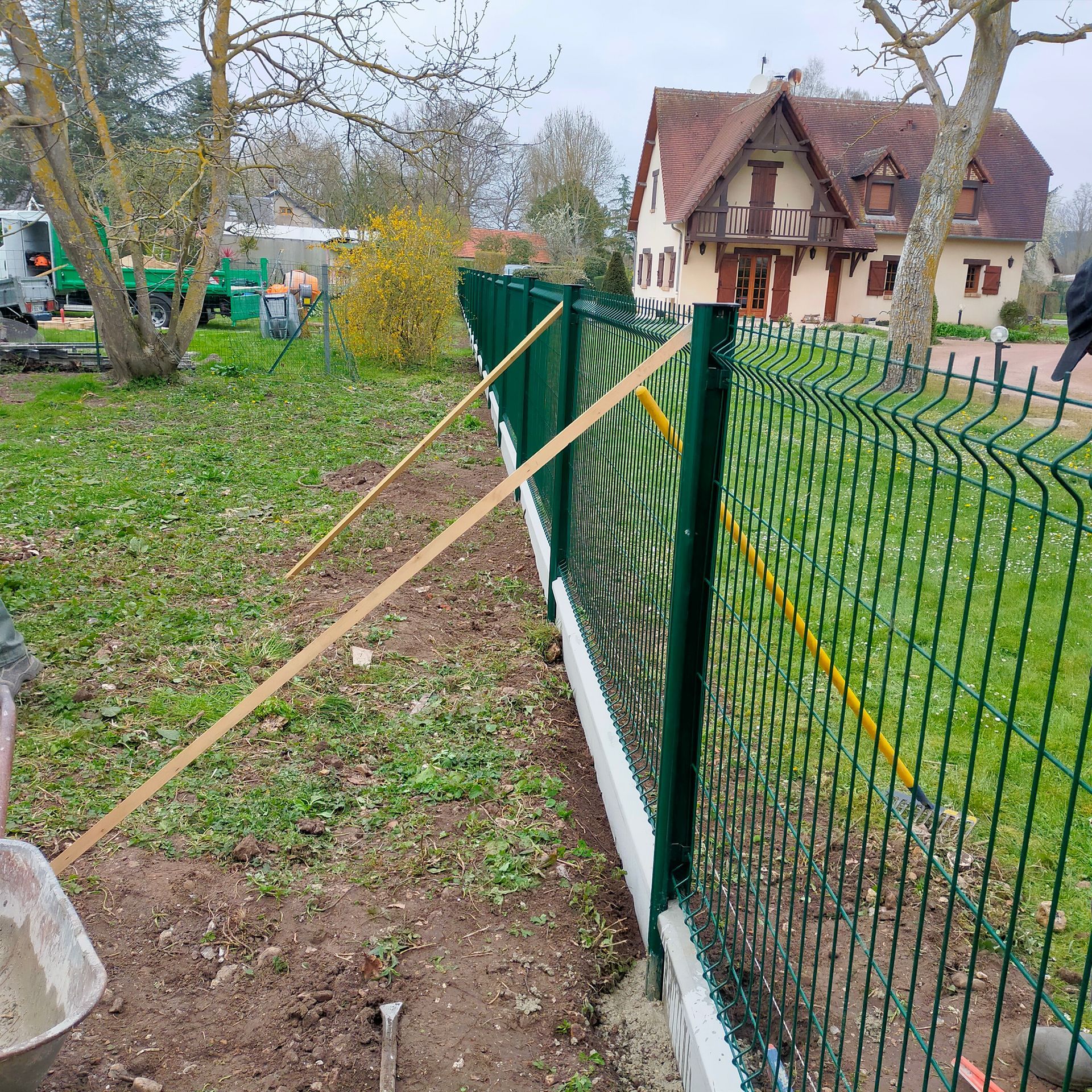 Clôture grillagée