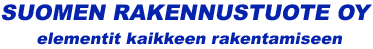 Suomen Rakennustuote Oy -logo