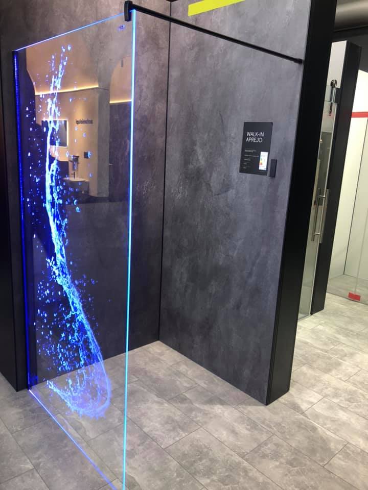 Douche italienne avec led