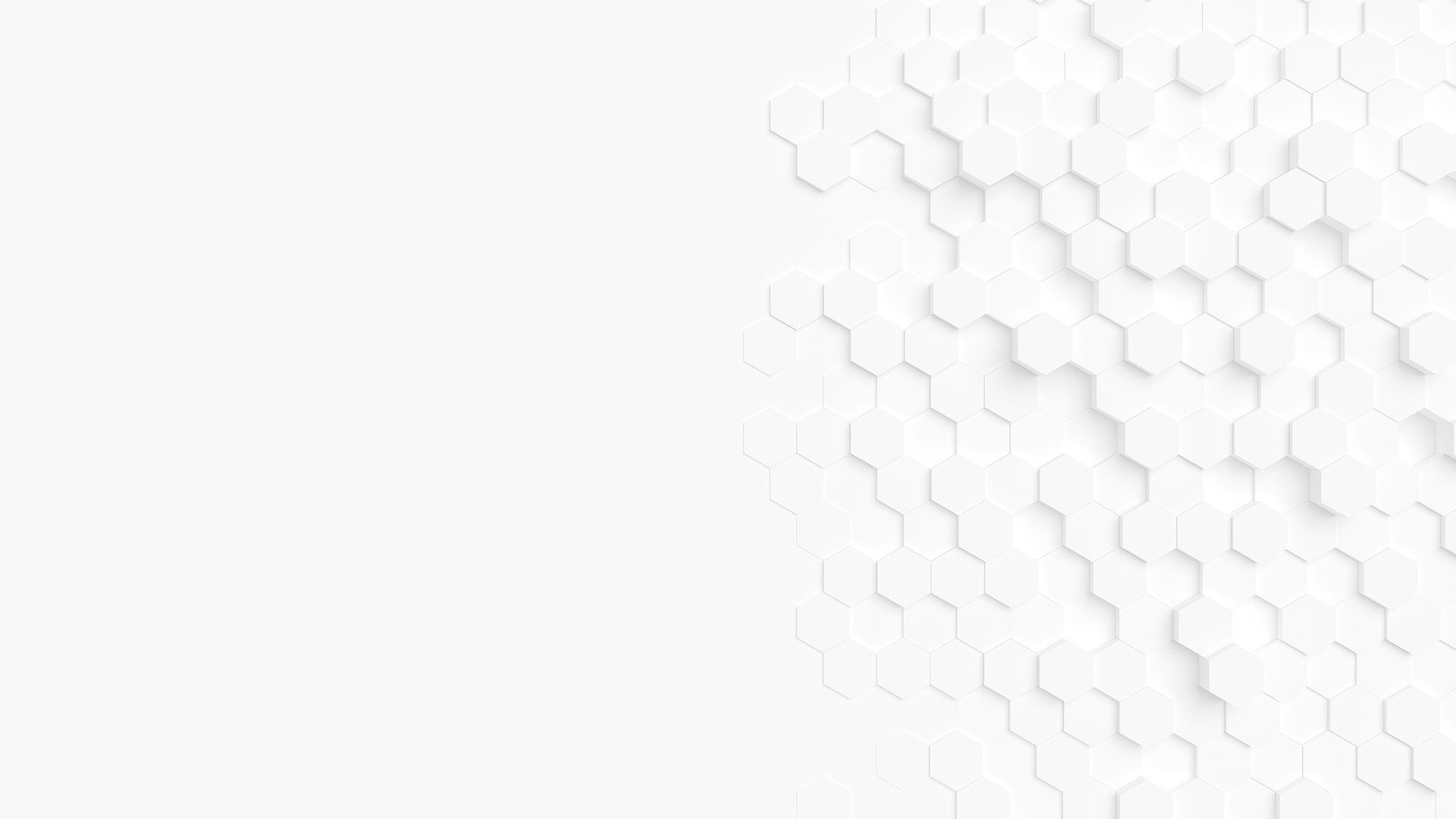 Texture visuelle blanche avec plusieurs formes hexagonales se chevauchant et des ombres