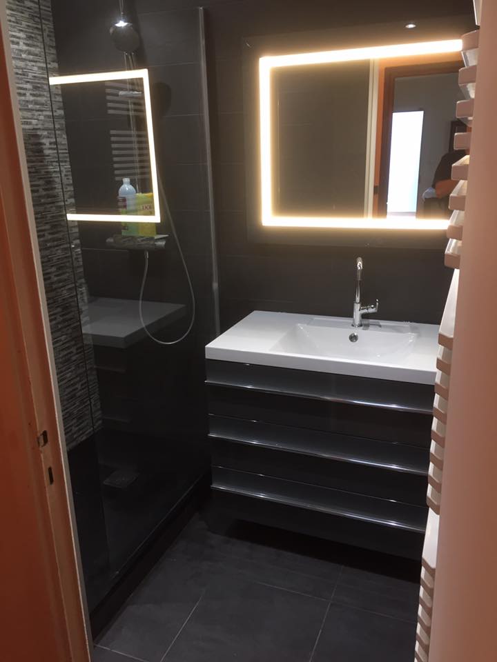 Rénovation de salle de bains après travaux