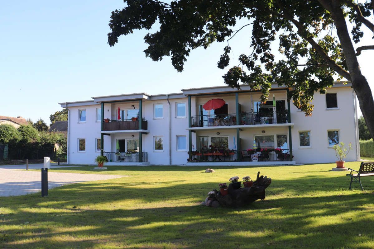 altersgerechte Wohnanlage Rückseite Gebäude