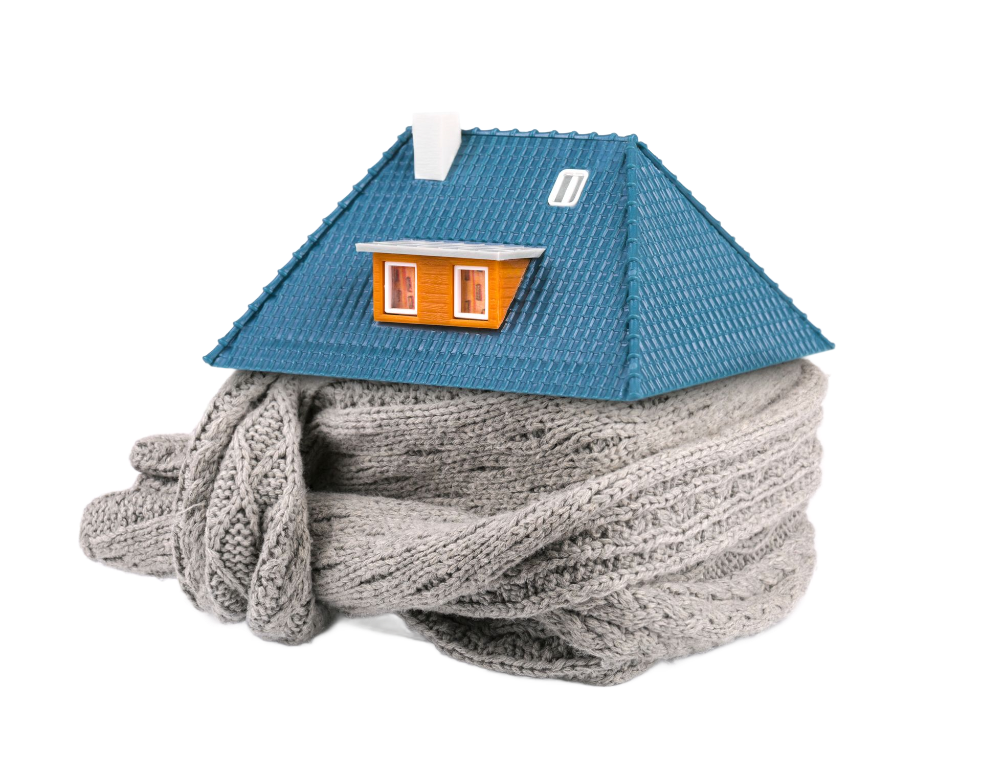 Maison entourée d'une écharpe