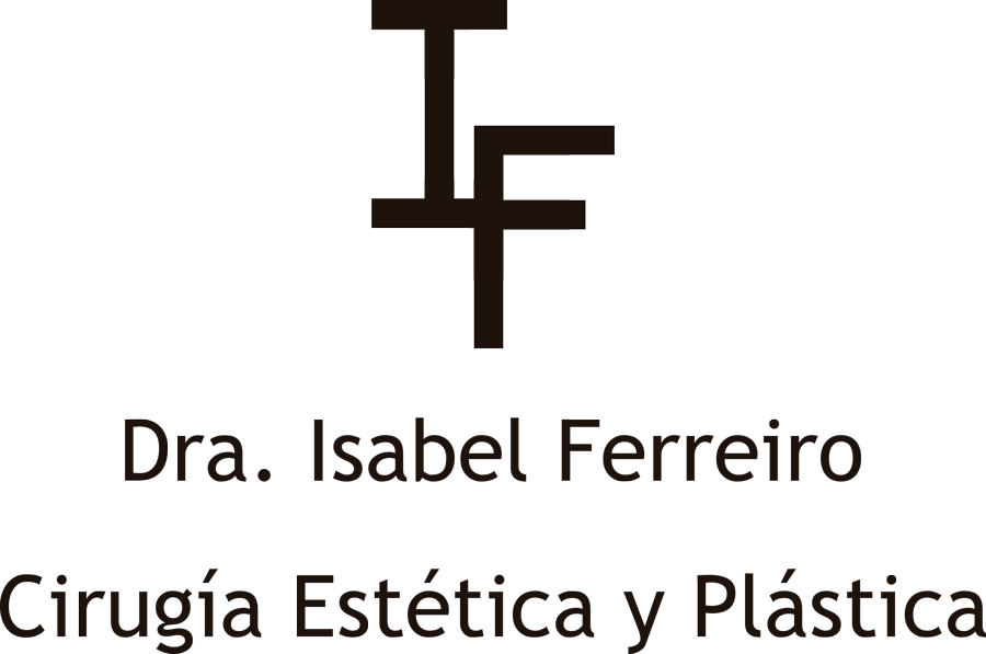 The logo for dra . isabel ferrero cirugía estética y plastica