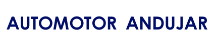 Un logotipo para Automotor Andujar sobre un fondo blanco.
