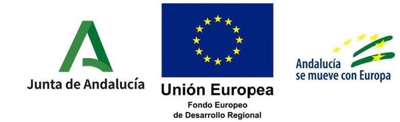 Junta de andalucia union europea and andaluza se mueve con europa logos