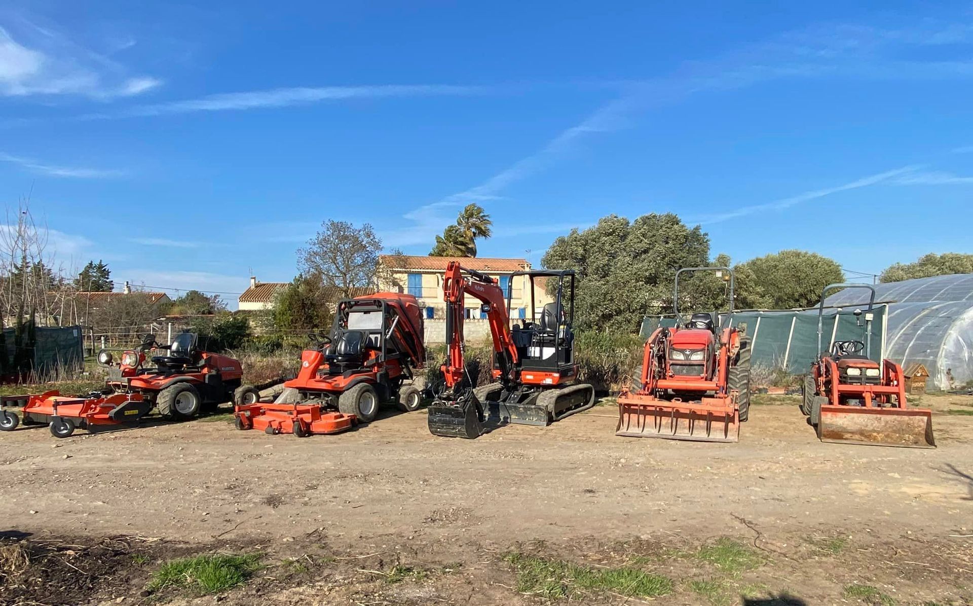 Parc d'engins et machines