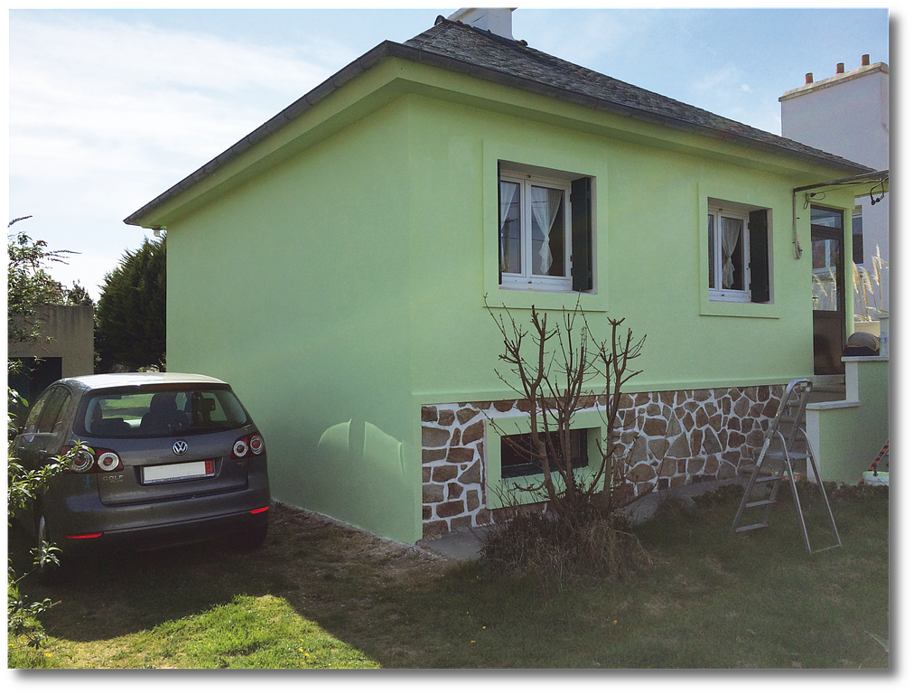 Ravalement avec pose d'enduit