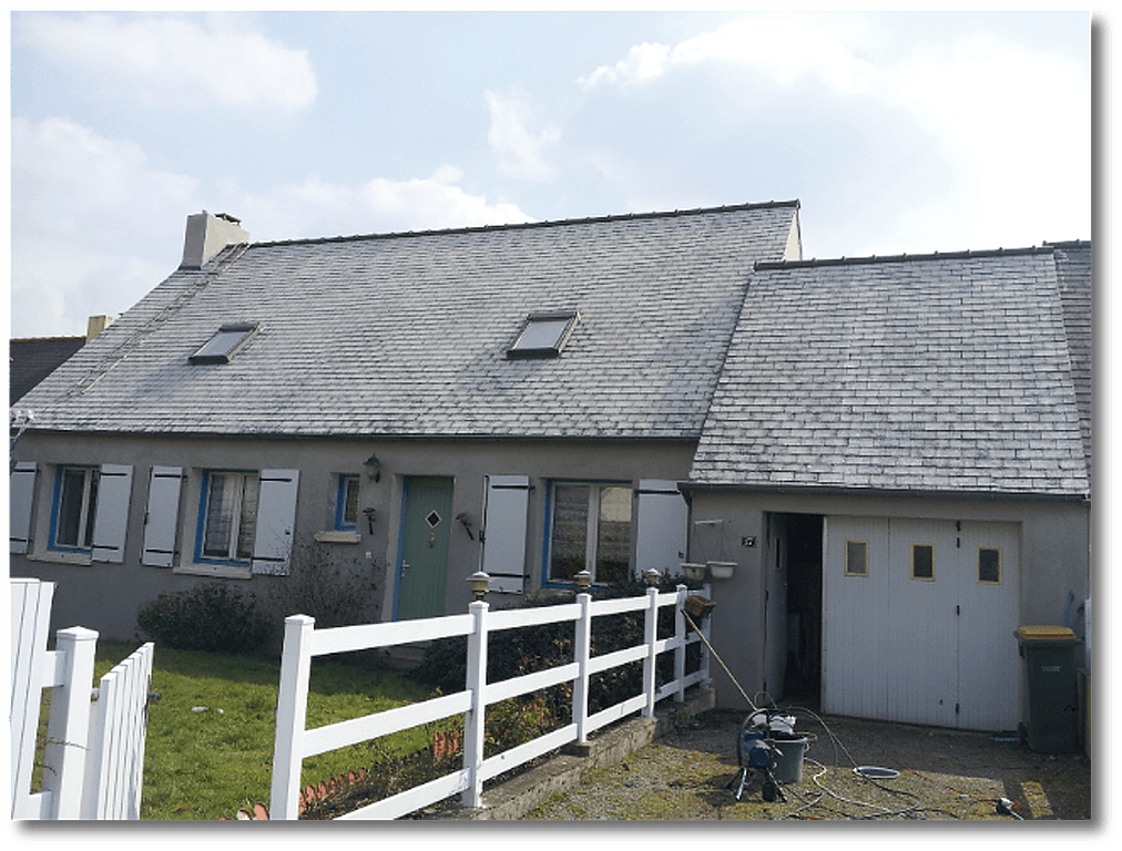 Avant l'application d'hydrofuge coloré